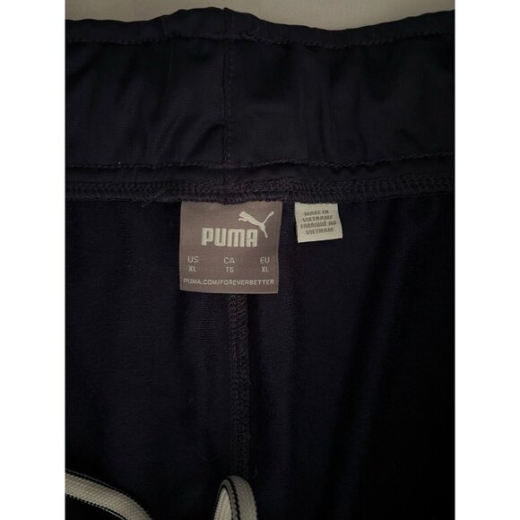 Puma Men's Pants Athletic Gym Jogging Navy Blue Elastic Waist Size XL - Picture 9 of 9